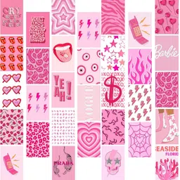 thepostermart Pink Aesthetic Wall Collage Kit - Consists of 40 wall collages, these high quality art prints are ideal for room decoration, wall art and picture mounting; Each sheet measures 4" x 6" Fine Art Print-picture-10