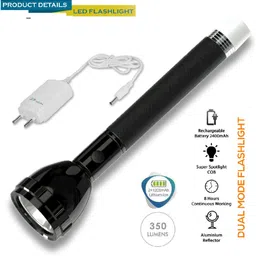 firstlike 2 In 1 Led Rechargeable Long Range Torch Up to 1 Km With BackLight Torch-picture-20