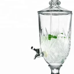binzo Glass Multipurpose Beverage 2000 ml / 2 Litre Dispenser for Water Bottled Water Dispenser image 4
