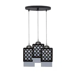 Gojeeva Black Wood Square Shaped Wall Lamp image 2