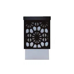Gojeeva Black Wood Square Shaped Wall Lamp image 3