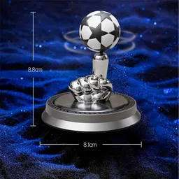 tunisky Solar Finger Spin Football Air Diffuser– Refillable Rotating Dashboard Air Perfume Purifier With 5ml Refill for Car, Attractive Fragrance Accesories Air Purifier image 2