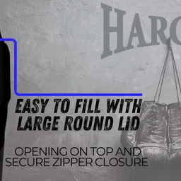 harcos 2.5 Feet Unfilled Synthetic Leather high Performance Heavy duty Punching Bag Hanging Bag image 3