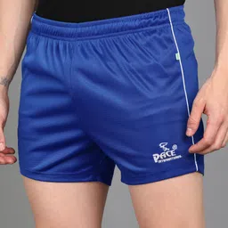 pace international Striped Men Blue Sports Shorts image 4