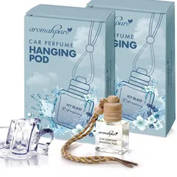aromahpure Car Perfume Hanging Pod Icy Blast - Aqua Car Air Freshener Car Freshener Diffuser-picture-17