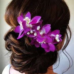 Hair Flare Artificial Flower Comb Pin image 4