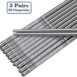 jantrex Cooking, Decorative, Eating, Training Stainless Steel Chinese, Japanese, Korean, Vietnamese Chopstick-picture-26