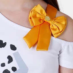 One Friday Girls Graphic Print One Shoulder Top image 5