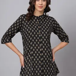 Divena Print Cotton Shirt Style Top image 2