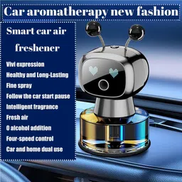 wleworldlookenterprises ™ Silver Helicopter Car Aroma Diffuser Air Freshener Perfume Car Dashboard Diffuser image 5