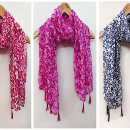 urgen Georgette Floral Print Multicolor Women Dupatta-picture-25