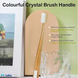 funblast for Kids & Adults - Tooth Brush Combo Pack of 4, Super Soft Bristles for Sensiti Ultra Soft Toothbrush image 5