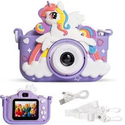 Mini Digital Camera for Kids | Photo, Video Recorder & Selfie Mode - Purple-image-9