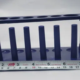 moolenterprises test tube stand (BLUE) laboratory product Plastic Test Tube Rack image 3