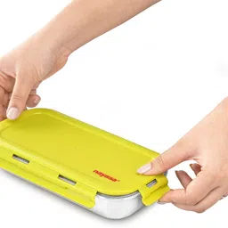 nayasa Eco Roti Stainless Steel Lunch Box with 1 Container | BPA Free & Leakproof 1 Containers Lunch Box image 2