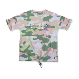 Gini and Jony Abstract Printed Cotton Waist Tie-Ups Top image 3