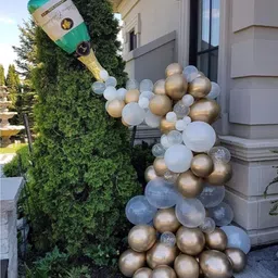 habeeb Solid "Champagn bottle balloon garland (88pcs)" Balloon image 3