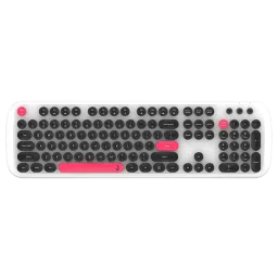 iGear KeyBee Pro Wireless Keyboard & Mouse Combo (100 Keys, 1600 DPI Adjustable, Removable Key Caps, White) image 2
