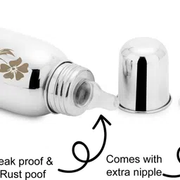 ginara Stainless Steel Baby Feeding Bottle, BPA Free-600ML - 600 ml image 5