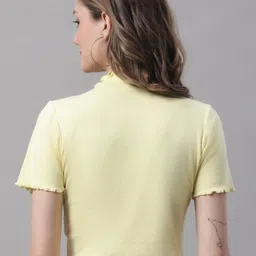 FBAR Pack Of 2 High Neck Fitted Crop Tops image 4