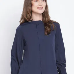 DRAAX Fashions Mandarin Collar Top image 3