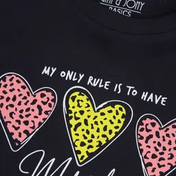 Gini and Jony Girls Typography Printed T-shirt image 2