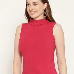 Miaz Lifestyle Pack of 3 Sleeveless Knitted Cotton Regular Tops image 3
