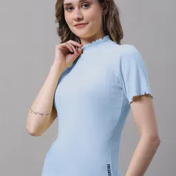 FBAR High Neck Ribbed Cotton Top image 3