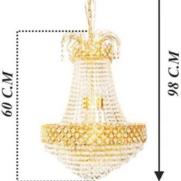 prmoagen Crystal Chandelier Light Chandelier Ceiling Lamp image 2