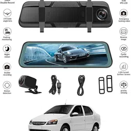 maties 9.66 inch Full Touch HD/Rearview/170 Degree Angle/G-Sensor/Recording Screen-122 Black LED-picture-31
