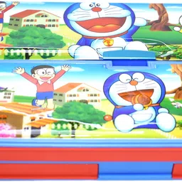 arishto Jumbo Doraemon Art Plastic Pencil Box image 3