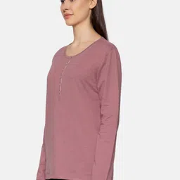Triumph Women Mix & Match 100% Organic Cotton Long Sleeves Sustainable Lounge Top image 3