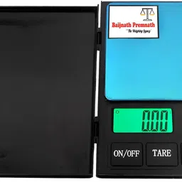 Baijnath Premnath Plastic Notebook 1kg(1000gram) x 0.01g Digital Gold and Silver Jewellery Weighing Scale(Black) {For Research} Weighing Scale-picture-23
