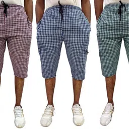 kashid enterprise Pack of 3 Cotton Pyjama for Night Wear, Relaxation and Sleep Men Pyjama-picture-17