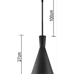 Areezo Black 2Pcs Bell Shaped Ceiling Lamp image 2