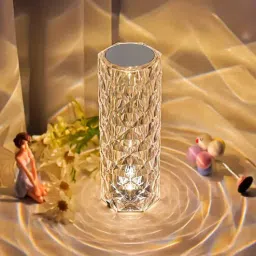 MUREN Rose Diamond Table USB Charging LED Touch Lamp RGB Changing Lighting with Remote Control-picture-22