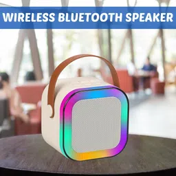 Clairbell W12 (PORTABLE WIRELESS BLUETOOTH SPEAKER) Dynamic Thunder Sound & RGB LightE401 10 W Bluetooth Laptop/Desktop Speaker image 1