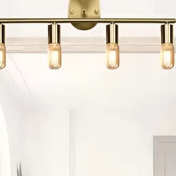 Areezo Gold-Toned Metal Abstract Shaped Wall Lamp Without Bulb image 3