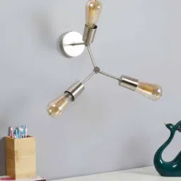 de maison decor Nigella Metal Novelty Wall Light (Silver)-picture-11