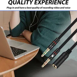 ENMORA Multicolor Audio Splitter Cable, 2 Male to 1 Female YGH13 Phone Converter-picture-26