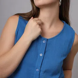 CHARMGAL Cotton Wrap Top image 3