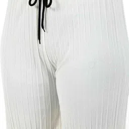 purser Pack of 2 Women Relaxed Red, White Lycra Blend Trousers image 4