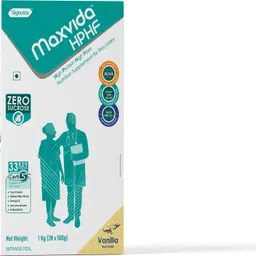 maxvida HPHF - High Protein High Fiber Supplement for Recovery - 1 KG BIB (Vanilla)-picture-19