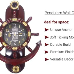 arritam Analog 38 cm X 26 cm Wall Clock image 4