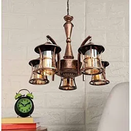 carsten CARS-0099 5 LIGHT CHANDELIER /Jhoomer/Ceiling Light for Home Décor Chandelier Ceiling Lamp-picture-14