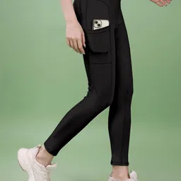 kashikey creation Solid Women Black Tights image 3