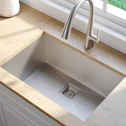 pinnu 1 Kitchen Sink, Waste Coupling, PVC Waste Pipe, Fruit Basket 24X18X10 HANDMADE 304 grade with Heavy drain Coupling ASSURED Vessel Sink image 3