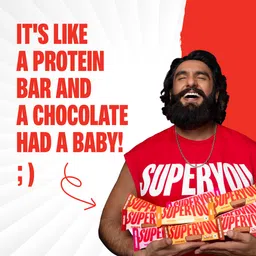 superyou Strawberry 10g Protein Wafer Bar with 3g Fiber and 0 added sugar - Pack of 10 Protein Bars image 5