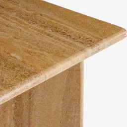 orange tree Aara Stone End Table In Natural Finish image 5
