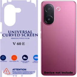 Shreejee Back Screen Guard for VIVO V60 E 5g back MEMBRANE glossy with 360 covrege back and side full back panel protector-picture-18